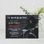 Gothic Wedding Einladung (Stehend Vorderseite)