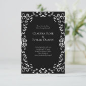 Gothic Wedding Einladung (Stehend Vorderseite)