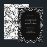 Gothic Wedding Einladung<br><div class="desc">Unser schönes,  wirbelfarbenes Design verleiht dieser lila und schwarz-gotischen Hochzeitskollektion ein modernes Element. Ideal für eine dunkle Hochzeit oder Halloween-Affäre.</div>