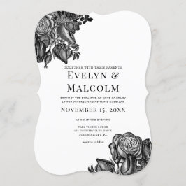 Gothic Wedding Einladung