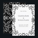 Gothic Wedding Einladung<br><div class="desc">Unser schönes,  wirbelfarbenes Design verleiht dieser lila und schwarz-gotischen Hochzeitskollektion ein modernes Element. Ideal für eine dunkle Hochzeit oder Halloween-Affäre.</div>