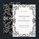 Gothic Wedding Einladung<br><div class="desc">Unser schönes,  wirbelfarbenes Design verleiht dieser lila und schwarz-gotischen Hochzeitskollektion ein modernes Element. Ideal für eine dunkle Hochzeit oder Halloween-Affäre.</div>