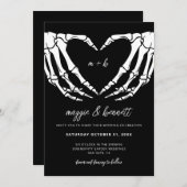 Gothic Wedding Einladung Halloween Hochzeitseinlad (Vorne/Hinten)
