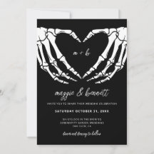 Gothic Wedding Einladung Halloween Hochzeitseinlad