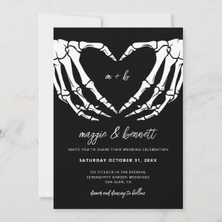 Gothic Wedding Einladung Halloween Hochzeitseinlad
