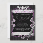 Gothic Wedding Einladung - Kommission (Vorderseite)