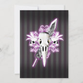 Gothic Wedding Einladung - Kommission (Rückseite)