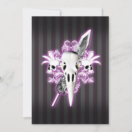 Gothic Wedding Einladung - Kommission (Rückseite)