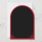 Gothic Wedding-Einladung mit Spitzbogen 'Bis dass Einladung (Rückseite)
