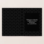 Gothic Wedding Flügelherz Mit Monogramm Folienkarte (Innenseite)