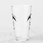 Gothic Wedding Flügelherz Mit Monogramm Glas (Links)