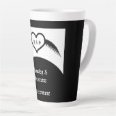 Gothic Wedding Flügelherz Mit Monogramm Milchtasse (Rechte Ecke)