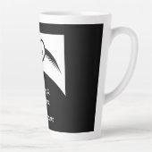 Gothic Wedding Flügelherz Mit Monogramm Milchtasse (Rechts)