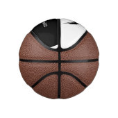 Gothic Wedding Flügelherz Mit Monogramm Mini Basketball (Rechts)