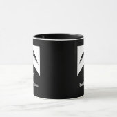 Gothic Wedding Flügelherz Mit Monogramm Tasse (Zentrum)