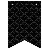 Gothic Wedding Flügelherz Mit Monogramm Wimpelkette (Dritte Fahne)