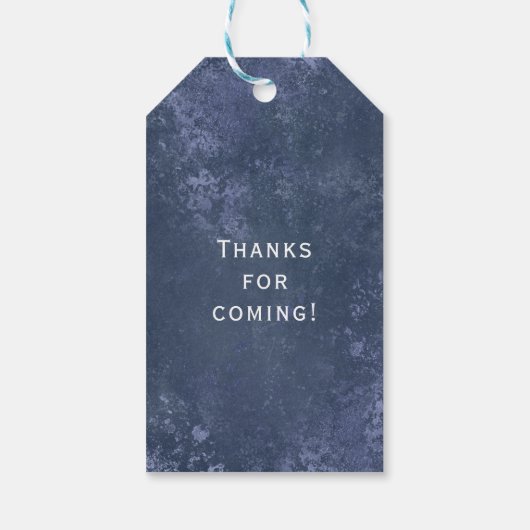 Gothic Wedding Gilded Frame Monogram Geschenkanhänger (Rückseite)