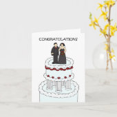 Gothic Wedding Gratulation Karte (Gelbe Blume)