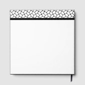 Gothic Wedding Guest Book - Black & White Moth Gästebuch (Rückseite)