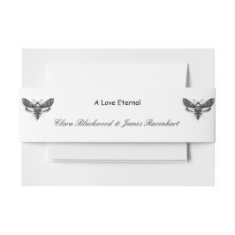 Gothic Wedding Invitation Bly Band - Eleganter Bla