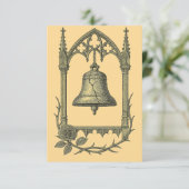 Gothic Wedding Invitation – Cracked Bell (AI-Gen) Einladung (Stehend Vorderseite)