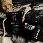 Gothic Wedding Invitation Skeletts Black Einladung<br><div class="desc">Einzigartige Einladungskarte für Hochzeiten mit einigen eleganten gekleideten Skeletten. Finden Sie passende Artikel in meinem Shop!</div>