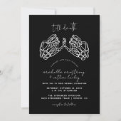 Gothic Wedding Invite, Moody bis Death Wedding Einladung (Vorderseite)