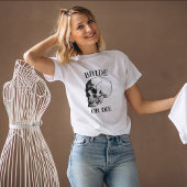 Gothic Wedding Junggeselinnen-Abschied Custom Skul T-Shirt
