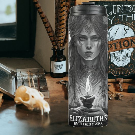 Gothic Wedding Junggeselinnen-Abschied Maßgeschnei Thermosbecher