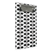 Gothic Wedding Kissing Black Swans Gemustert Mini Klemmbrett (Schrägansicht)