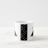 Gothic Wedding Kissing Ravens Custom Espressotasse (Vorderseite)