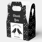 Gothic Wedding Kissing Ravens Custom Geschenkschachtel (Geöffnet)