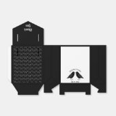 Gothic Wedding Kissing Ravens Custom Geschenkschachtel (Ungefaltet)