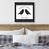 Gothic Wedding Kissing Ravens Custom Leinwanddruck (Insitu (Schlafzimmer))
