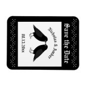Gothic Wedding Kissing Ravens Custom Magnet (Horizontal)