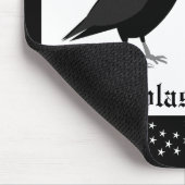 Gothic Wedding Kissing Ravens Custom Mousepad (Ecke)