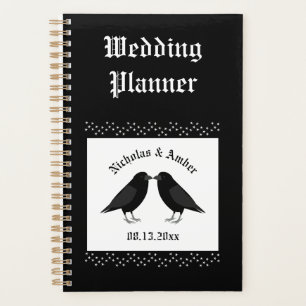 Gothic Wedding Kissing Ravens Custom Planer