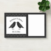 Gothic Wedding Kissing Ravens Custom Post-it Klebezettel (Büro)