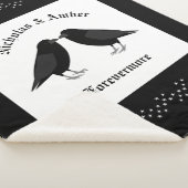 Gothic Wedding Kissing Ravens Custom Sherpadecke (3/4)