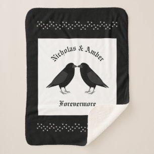 Gothic Wedding Kissing Ravens Custom Sherpadecke
