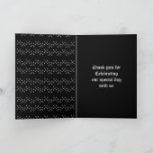 Gothic Wedding Kissing Ravens Custom Wedding Karte (Innenseite)