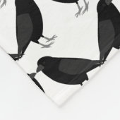 Gothic Wedding Kissing Ravens Gemustert Fleecedecke (Ecke)