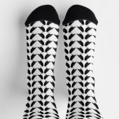 Gothic Wedding Kissing Ravens Gemustert Socken (Oben)