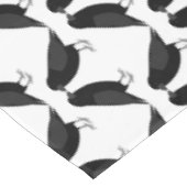 Gothic Wedding Kissing Ravens Gemustert Tischdecke (Schrägansicht)