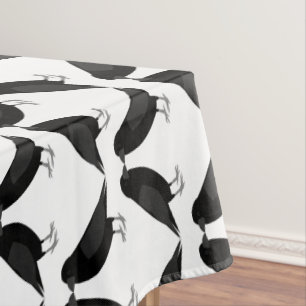 Gothic Wedding Kissing Ravens Gemustert Tischdecke