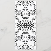 Gothic Wedding Menükarte (Rückseite)