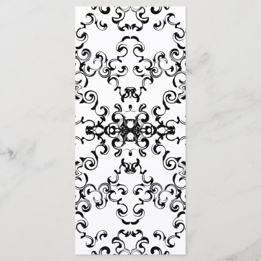 Gothic Wedding Menükarte (Rückseite)