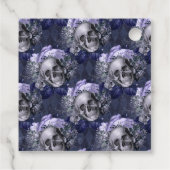 Gothic Wedding Monogram Gilded Frame Geschenkanhänger (Rückseite)