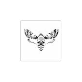 Gothic Wedding | Moth & Lace Black & White Gummistempel (Prägung)