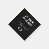 Gothic Wedding Napkins, Halloween Wedween Napkins Serviette (Ecke)